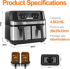 Magische Fritteuse Double Comparts